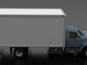 F-Series F-700 Box Truck 1995 3D Модель