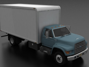 F-Series F-700 Box Truck 1995 3D Модель