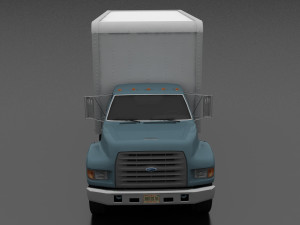 F-Series F-700 Box Truck 1995 3D Модель