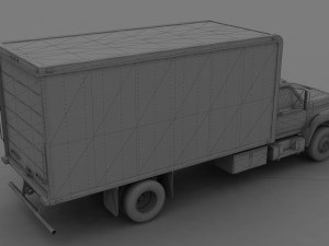 F-Series F-700 Box Truck 1995 3D Модель
