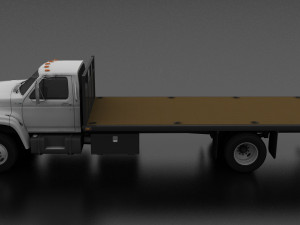 F-Series F-700 Flatbed Truck 1995 3D 模型