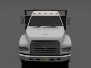 F-Series F-700 Flatbed Truck 1995 3D 模型