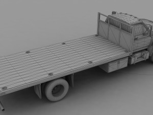 F-Series F-700 Flatbed Truck 1995 3D 模型