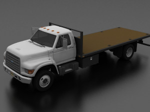 F-Series F-700 Flatbed Truck 1995 3D Model