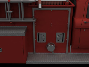 F-Series F-700 FireTruck Unmarked 1965 3Dモデル