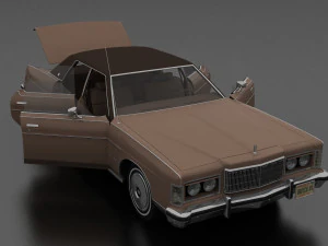 Marquis 4dr 1975 3D Model