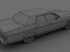 Marquis 4dr 1975 3D Model
