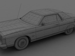 Marquis 2dr 1975 3D Model