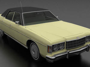 Monterey Custom 4dr 1974 Model 3D