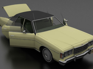 Monterey Custom 4dr 1974 Model 3D