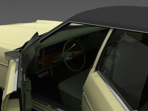 Monterey Custom 4dr 1974 Model 3D