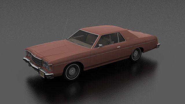 Monterey 2dr 1974 3D Модель .c4d .max .obj .3ds .fbx .stl .blend 