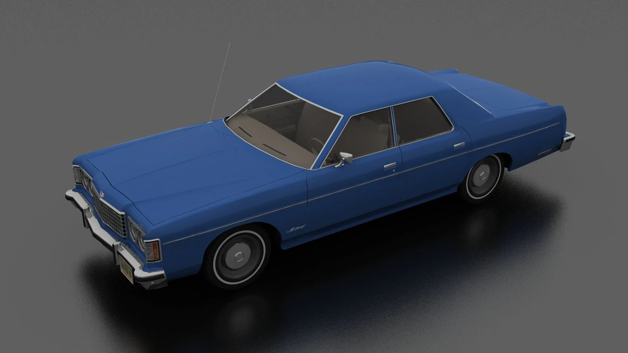 Monterey 4dr 1973 3D Model .c4d .max .obj .3ds .fbx .stl .blend 