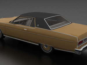 Marquis Brougham 2dr 1973 3D Model
