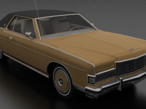 Marquis Brougham 2dr 1973 3D Model