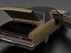 Marquis Brougham 2dr 1973 3D Model