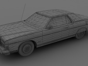Marquis Brougham 2dr 1973 3D Model