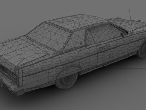 Marquis Brougham 2dr 1973 3D Model