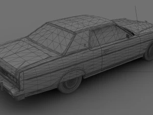 Marquis Brougham 2dr 1973 3D Model