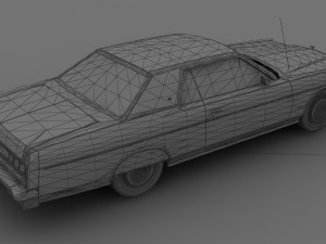 Marquis 2dr 1974 Model 3D