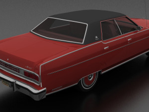 Marquis Brougham 4dr 1973 3D Модель