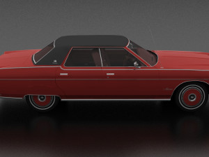 Marquis Brougham 4dr 1973 3D Модель