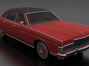 Marquis Brougham 4dr 1973 3D Модель