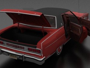 Marquis Brougham 4dr 1973 3D Модель
