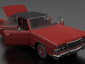 Marquis Brougham 4dr 1973 3D Модель
