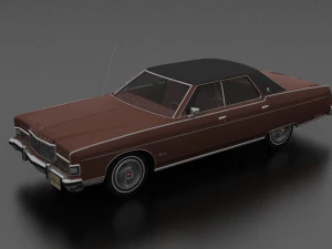 Marquis Brougham 4dr 1974 3D Model