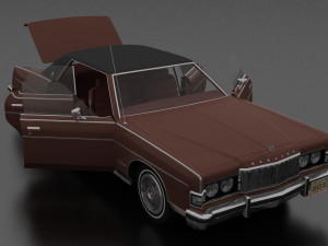 Marquis Brougham 4dr 1974 Model 3D