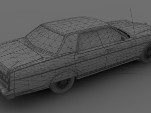 Marquis Brougham 4dr 1974 Model 3D