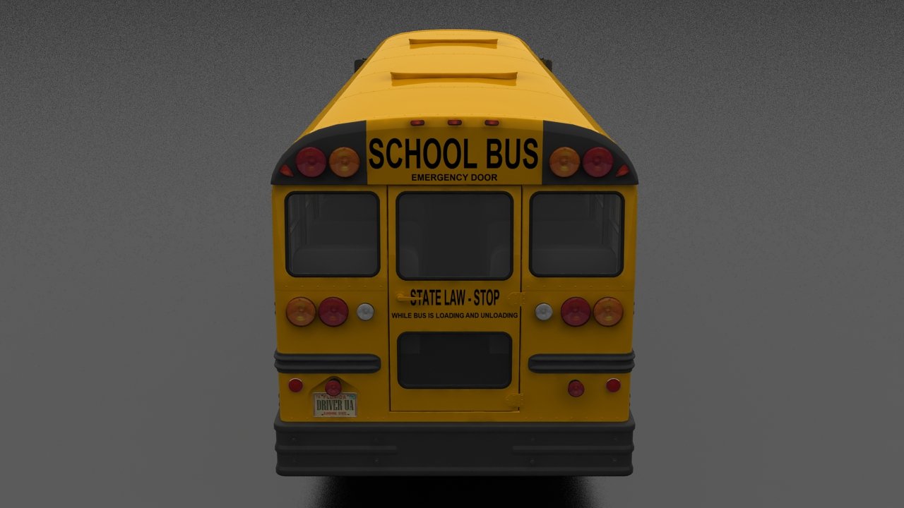 B-Series B-800 School Bus 1995 3D Модель in Автобус 3DExport