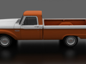 F-Series F-100 Styleside Pickup 1965 3D Model