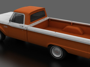 F-Series F-100 Styleside Pickup 1965 3D Model