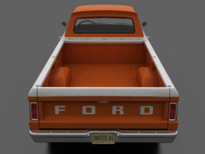 F-Series F-100 Styleside Pickup 1965 3D Model