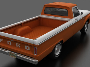 F-Series F-100 Styleside Pickup 1965 3D Model