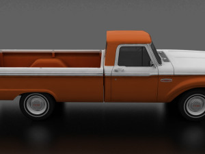 F-Series F-100 Styleside Pickup 1965 3D Model