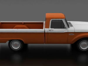F-Series F-100 Styleside Pickup 1965 3D Model