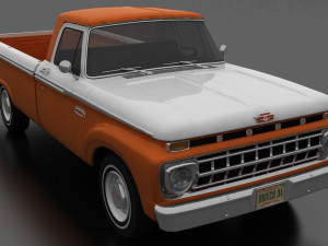 F-Series F-100 Styleside Pickup 1965 3D Model