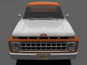 F-Series F-100 Styleside Pickup 1965 3D Model