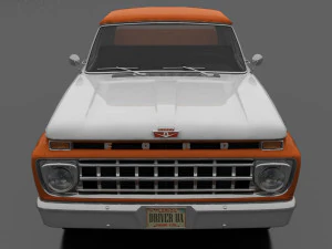 F-Series F-100 Styleside Pickup 1965 3D Model