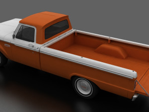 F-Series F-100 Styleside Pickup 1965 3D Model
