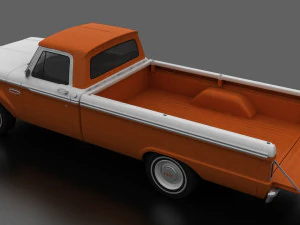 F-Series F-100 Styleside Pickup 1965 3D Model