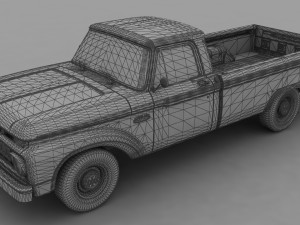 F-Series F-100 Styleside Pickup 1965 3D Model