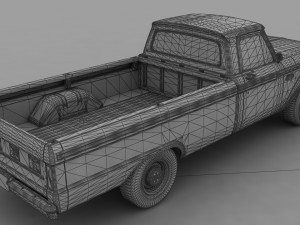 F-Series F-100 Styleside Pickup 1965 3D Model