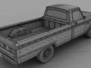 F-Series F-100 Styleside Pickup 1965 3D Model