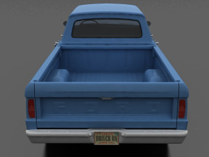 F-Series F-250 CrewCab Pickup 1965 Modelo 3D