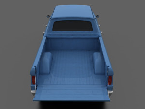 F-Series F-250 CrewCab Pickup 1965 Modelo 3D