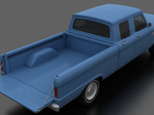 F-Series F-250 CrewCab Pickup 1965 Modelo 3D